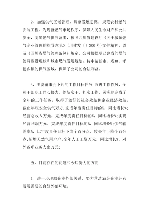 XX公司经理述职报告.docx