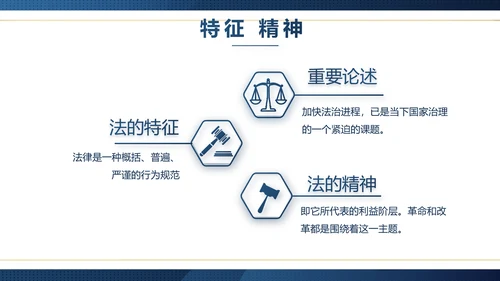 蓝色大气法律律师工作总结汇报PPT