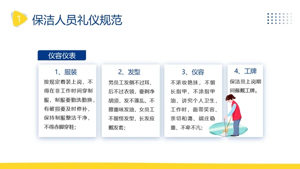 物业保洁服务礼仪专题知识培训PPT课件