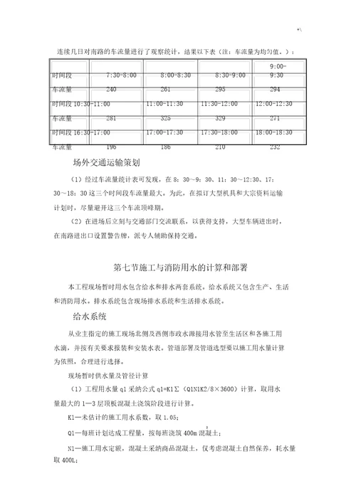 施工现场总平面布置与管理计划