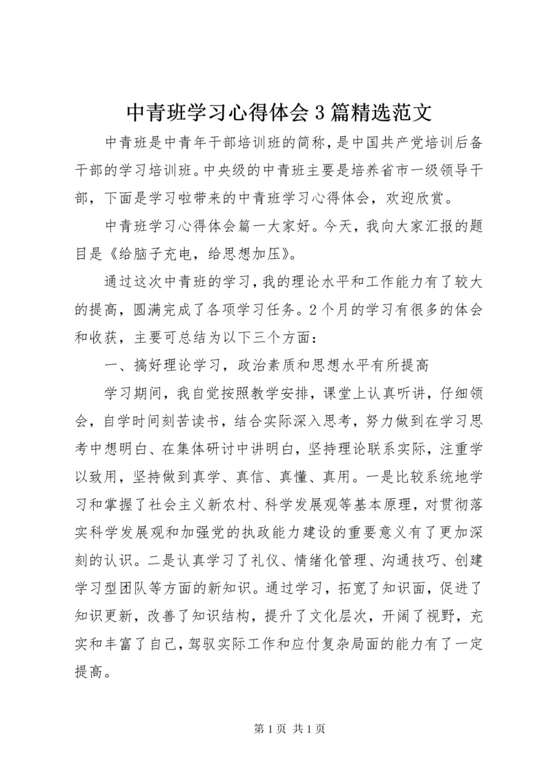 中青班学习心得体会3篇精选范文 (2).docx