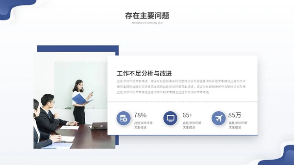 蓝色简约渐变流体年终工作总结工作报告年终总结工作计划ppt模板
