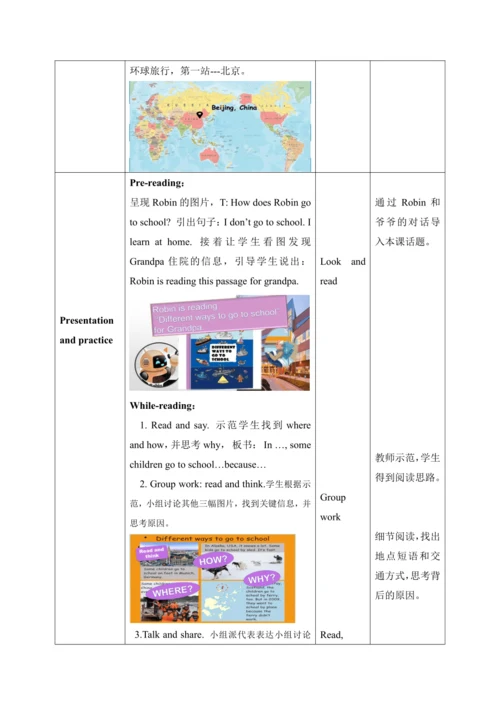 Unit 2 Ways to go to school  Part B Read and write