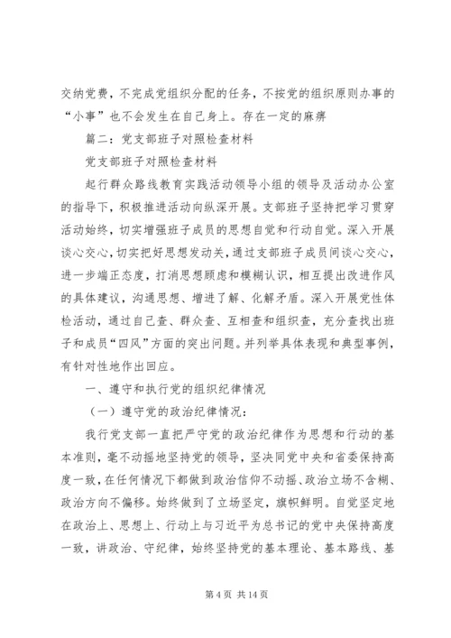 村党支部对照检查材料.docx