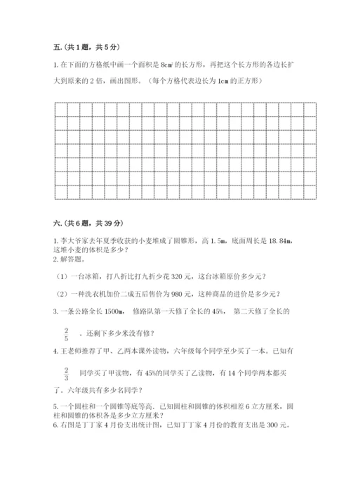 小学六年级数学毕业试题含答案【模拟题】.docx