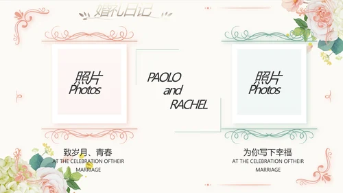 我们结婚啦婚礼纪念册电子相册PPT