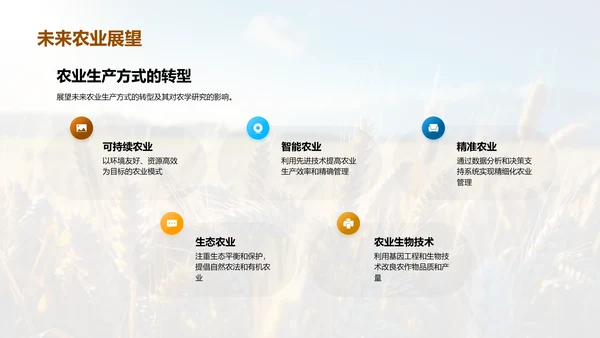农学进展与未来