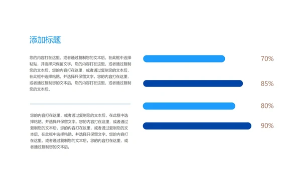 蓝色渐变商务风公司年会汇报PPT模板