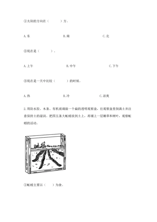 教科版二年级上册科学期末测试卷精品（模拟题）.docx