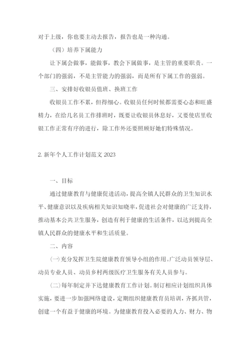 新年个人工作计划范文2023.docx