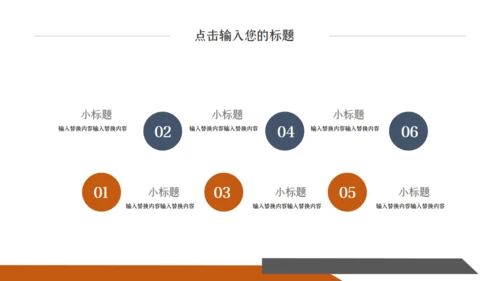 橙色时尚创意商务工作汇报通用PPT模板