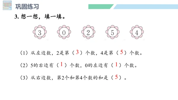 新人教版数学一年级上册3.10 整理和复习课件（45张PPT)