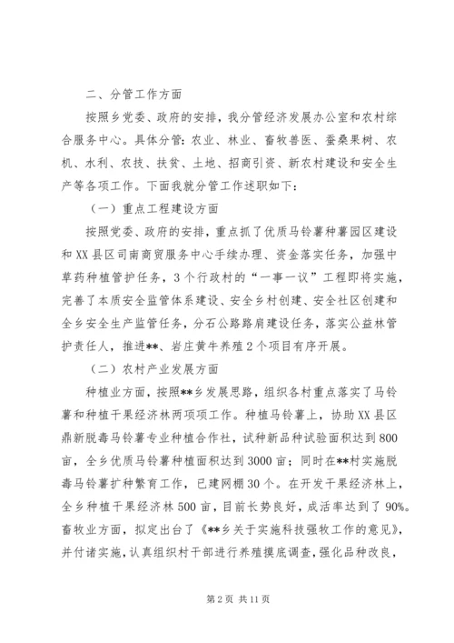 乡长个人履职尽职报告.docx