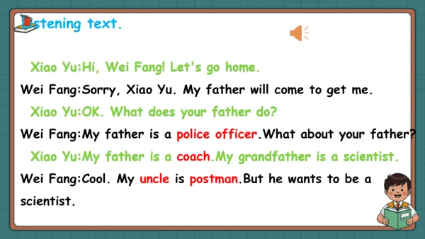 Unit 5 What does he do Part C Let’s check&Story ti