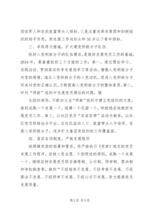 社区XX年发展党员工作计划范文.docx