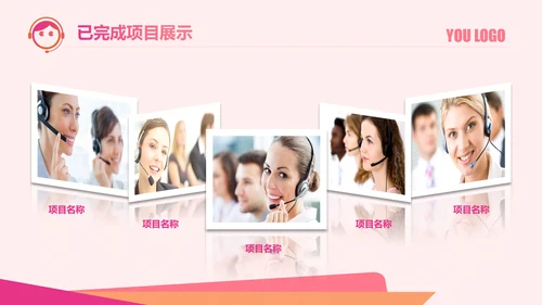 客服部经理年终工作总结汇报ppt模板