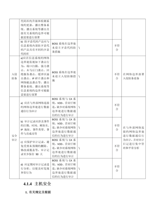广电BOSS系统等级保护测评整改专题方案.docx