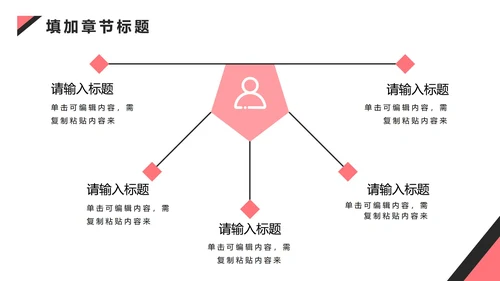 粉黑简约工作总结汇报PPT模板