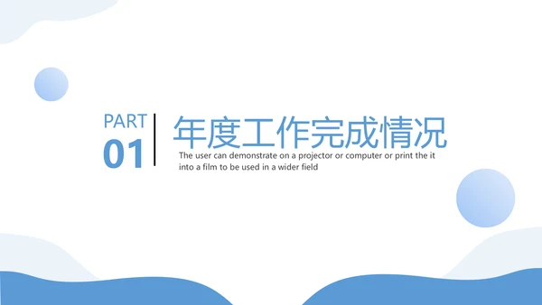 物业客服年终工作总结PPT模板