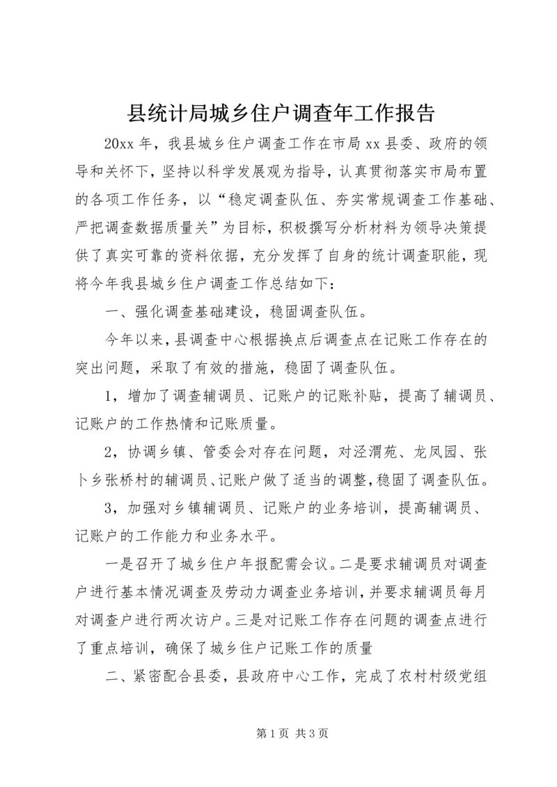 县统计局城乡住户调查年工作报告.docx