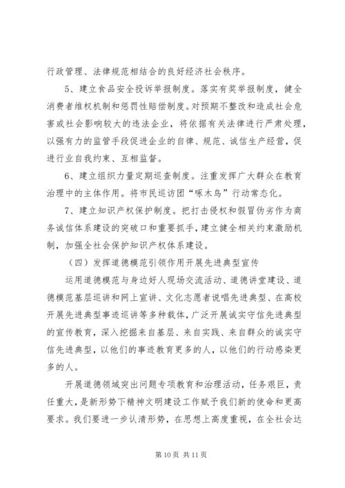 在全市道德领域突出问题专项教育和治理活动汇报会上的发言.docx