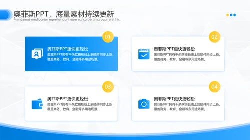 简约风蓝白复盘咨询报告通用