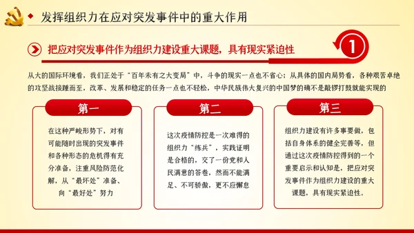 党的组织力建设党建党课PPT模板