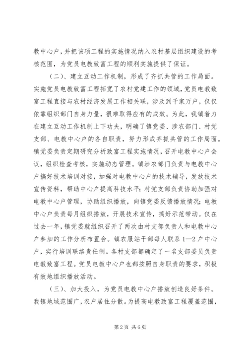 实施党员电教科技致富工程情况汇报 (4).docx