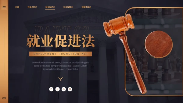 大学法律专业律师事务所法院法学通用PPT模板