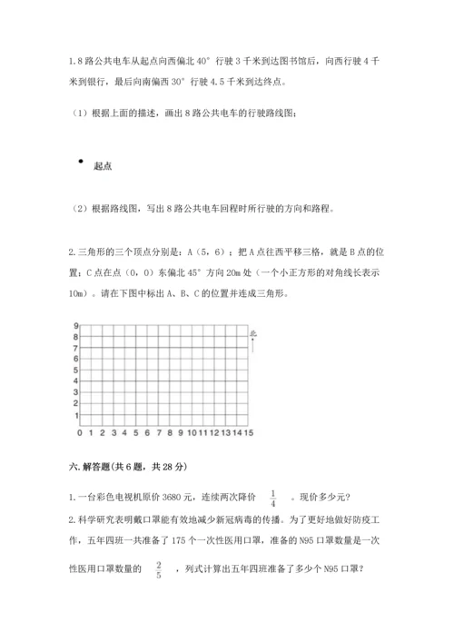 人教版六年级上册数学期中测试卷含答案【实用】.docx