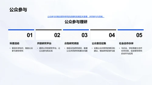 理学研究分享会PPT模板