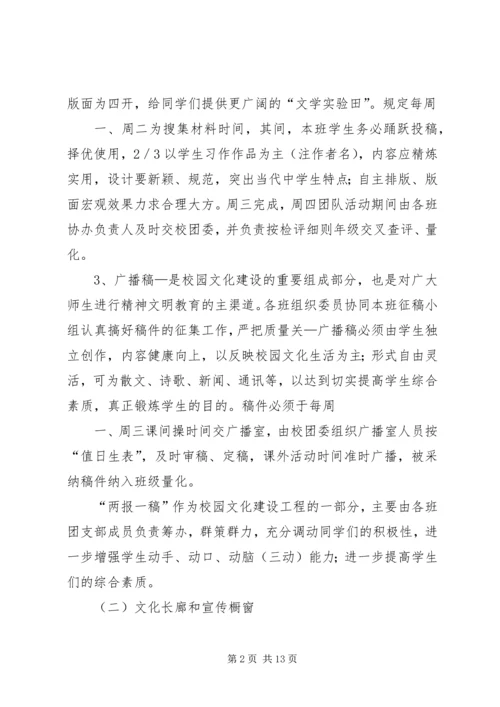 胡集X中校园文化建设实施方案 (2).docx