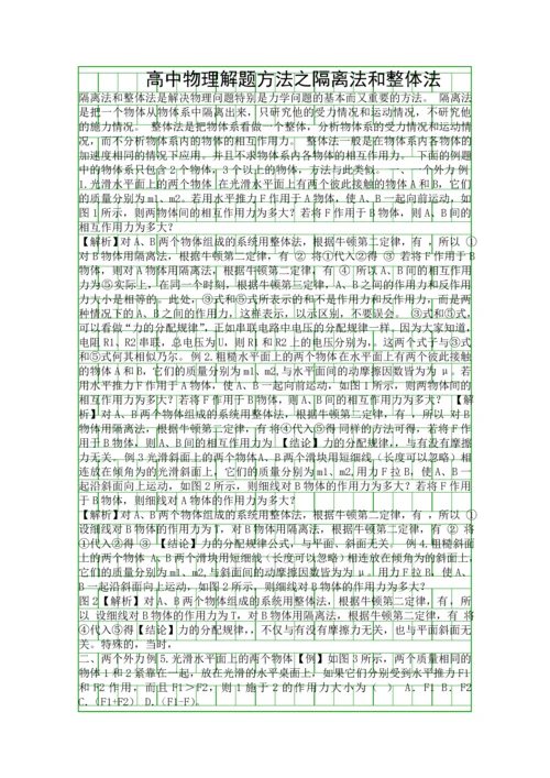 2019高考物理八大解题方法精细精讲8套含答案.docx