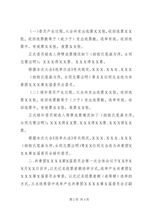 团代会结果报告.docx