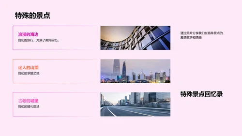 爱情历程展示PPT模板