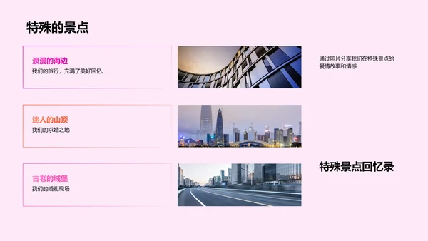 爱情历程展示PPT模板