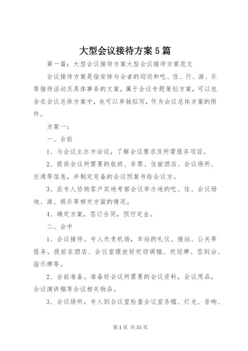 大型会议接待方案5篇.docx