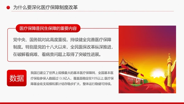 解读关于深化医疗保障制度改革的意见PPT课件
