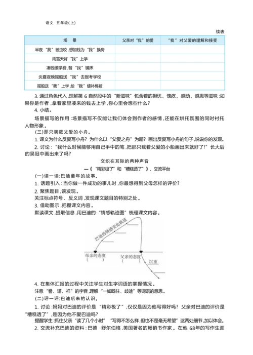 统编版语文五年级上册第六单元 尺素传情— 给亲人写一封信单元任务群整体教学设计