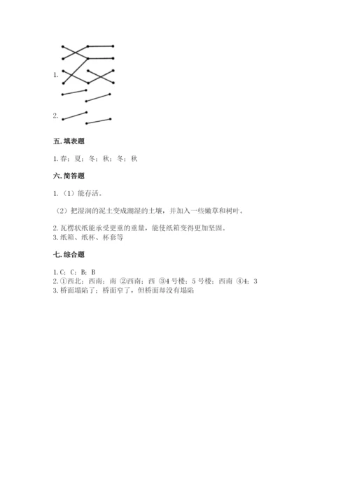 教科版小学二年级上册科学期末测试卷（突破训练）.docx