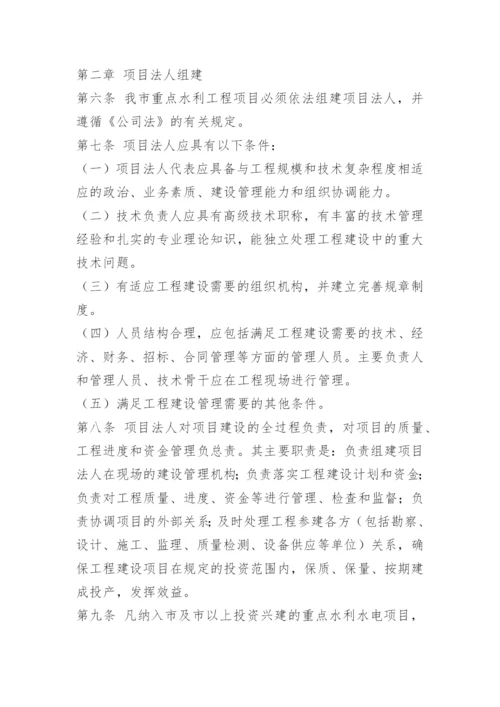 项目法人安全生产规章制度.docx
