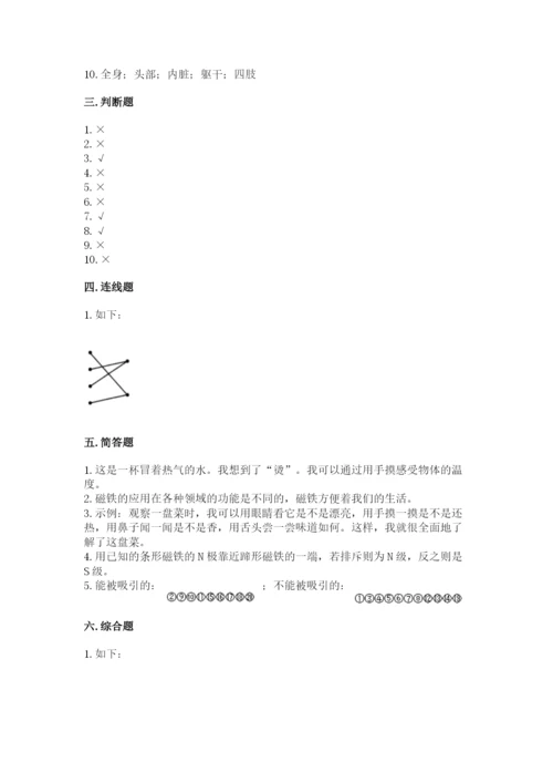 教科版二年级下册科学期末测试卷附参考答案（培优b卷）.docx