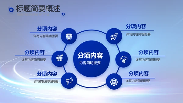 蓝色科技感科技项目信息化工作总结PPT