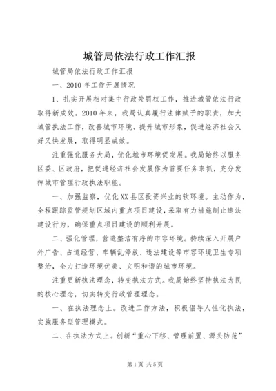 城管局依法行政工作汇报.docx