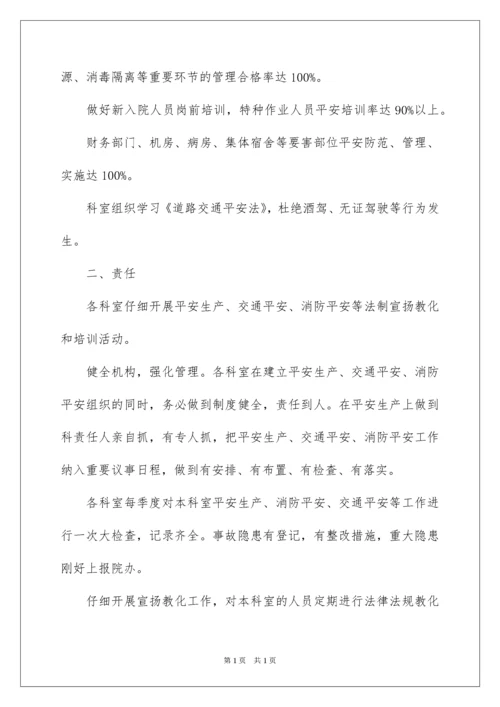 2022医院安全生产责任书.docx