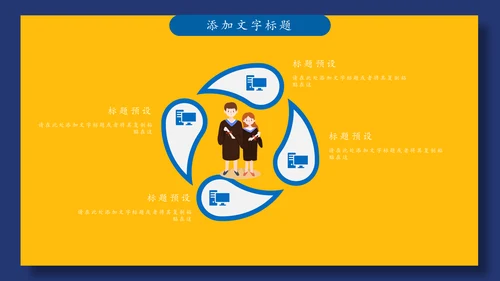 卡通创意大学生毕业设计论文答辩通用PPT模板