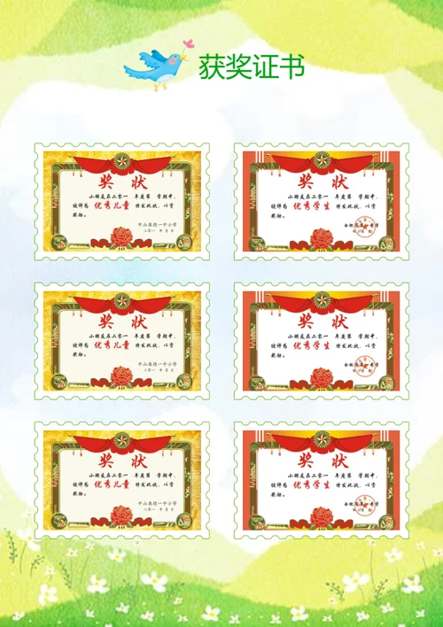 小升初奖学金获得者简历