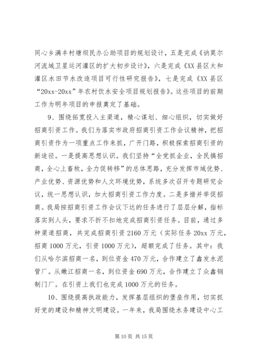 水务局工作总结及工作安排精编.docx