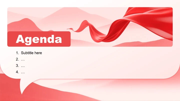 红色渐变党政风班委竞选演讲PPT主题模板