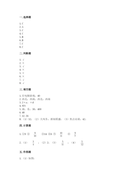 人教版六年级上册数学期末测试卷及答案（基础+提升）.docx